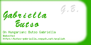 gabriella butso business card